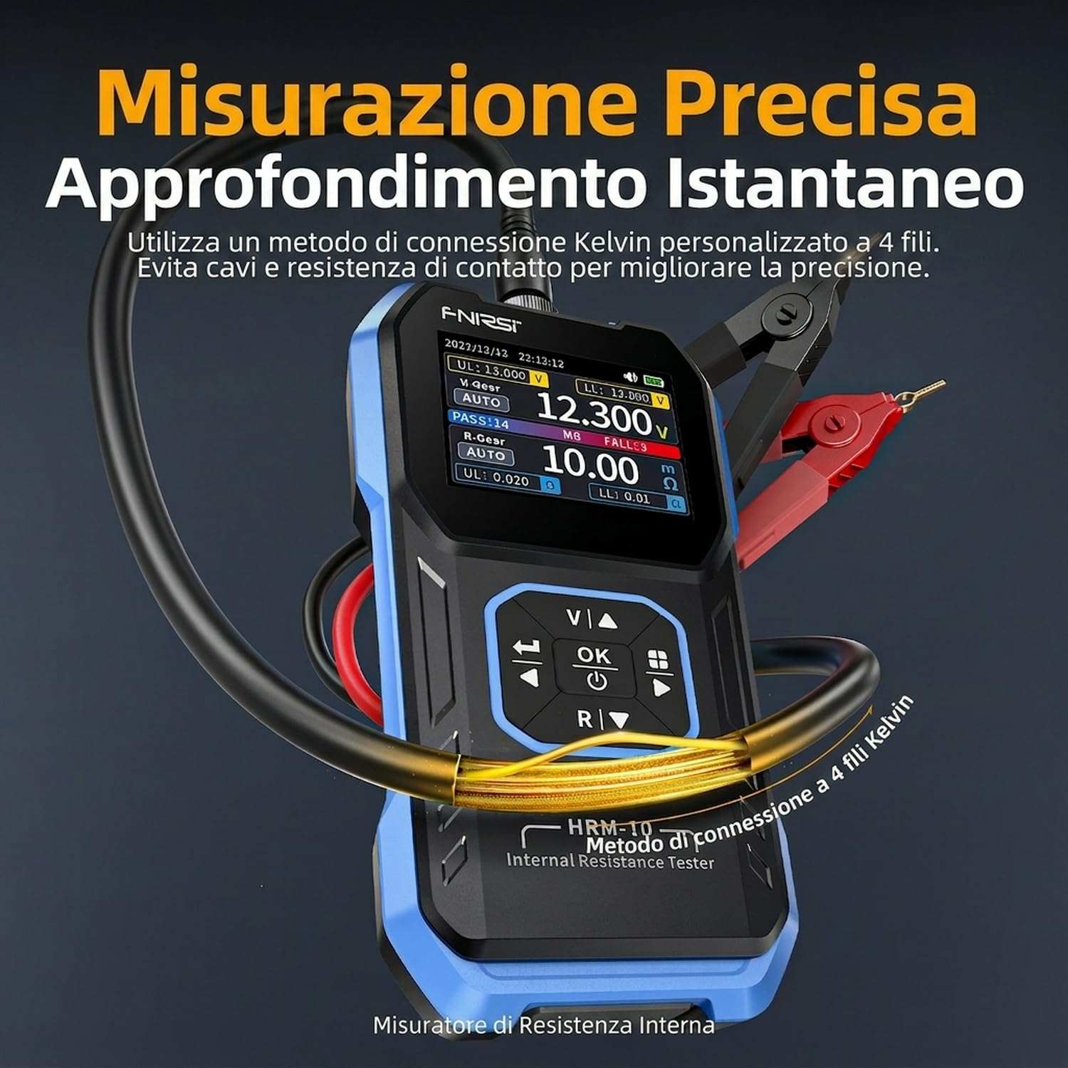 Tester di resistenza interna batteria 100V 200Ω HRM-10 tester digitale tensione batteria Li Lab Zine Bcb
