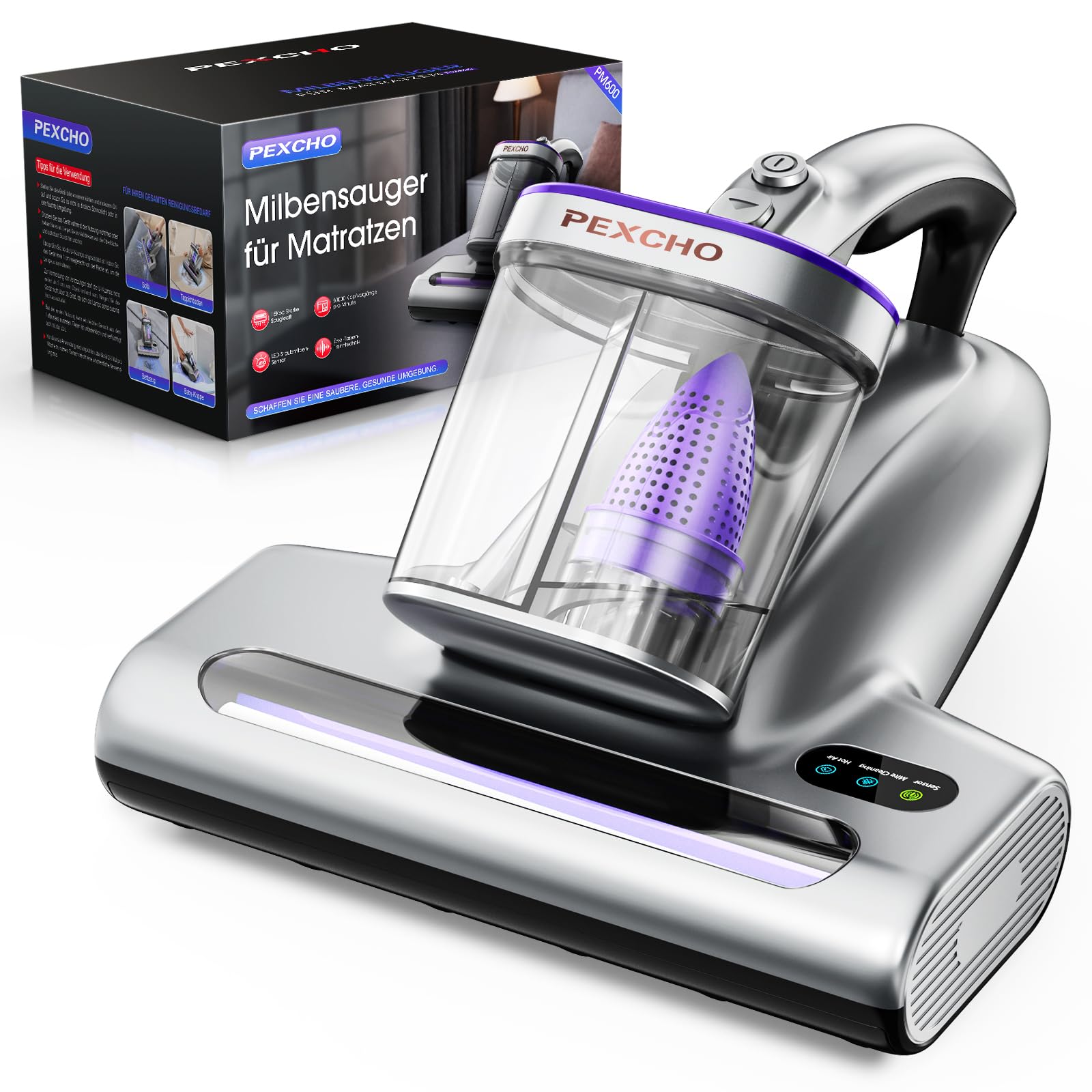 PEXCHO PM600 Milbensauger mit UV-Licht