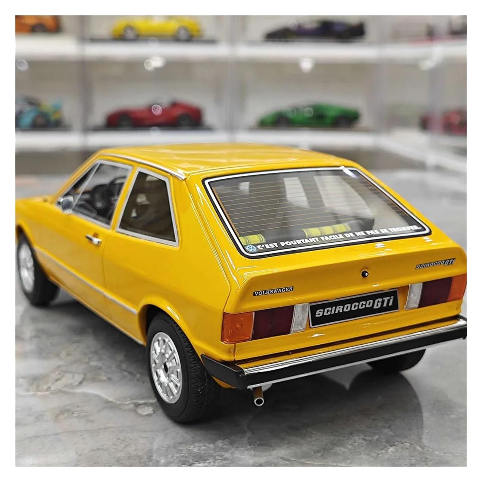 Metallo Scala Replica Resina 1 18 Adatta Per Volkswagen Golf GTI MK1 Modello Di Auto Statica Simulata Decorazione Per La Casa Hobby Veicoli Giochi Set