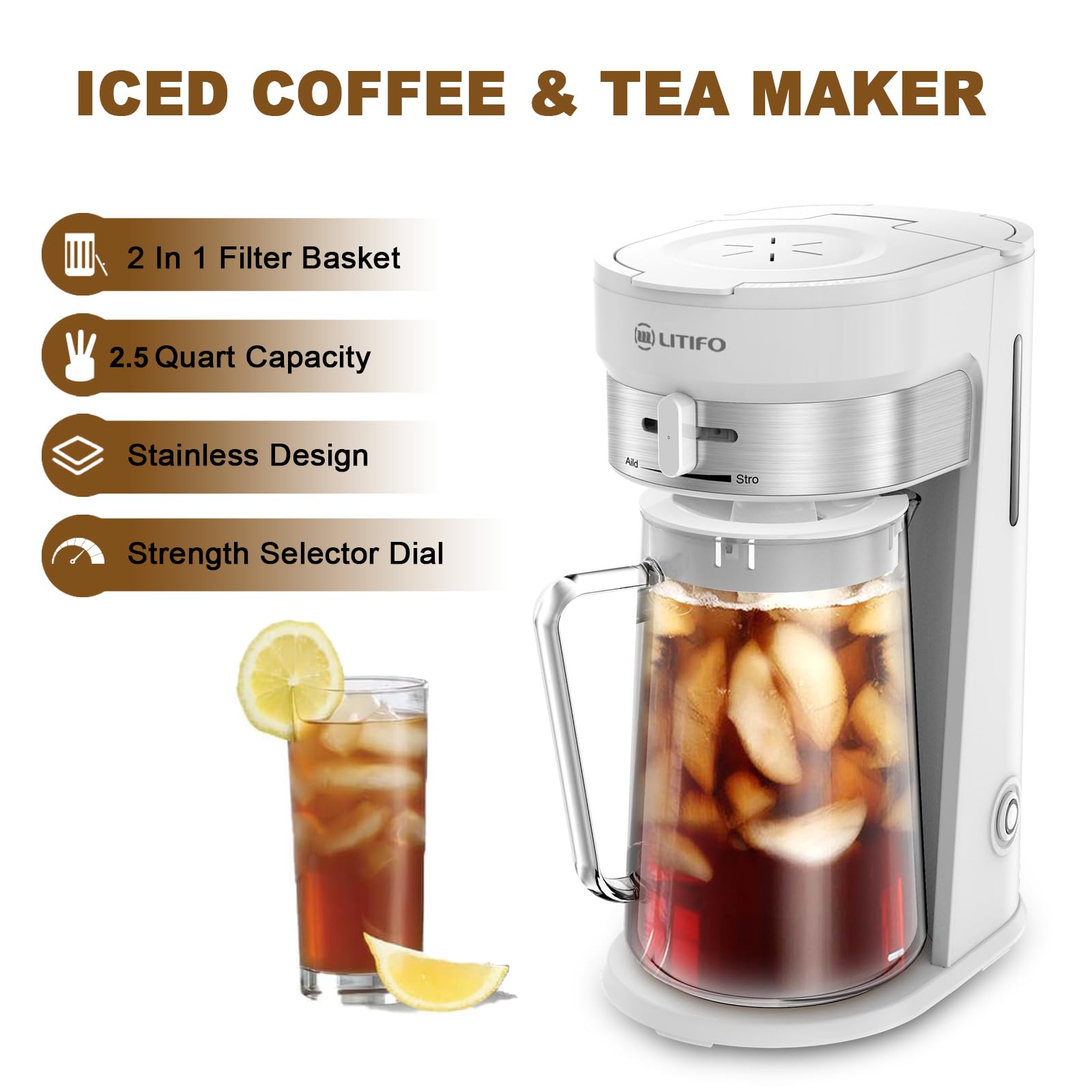 tea brewing mr coffee iced tea maker instructions Instructions Pdf LITIFO Iced Tea Coffee Maker 2-Quart Brewing