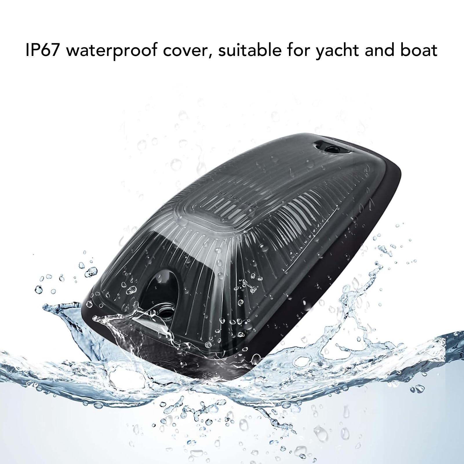 Ausla Luce di Posizione a LED per Cabina, Luce di Segnalazione Ambra Impermeabile IP67, Lampada da Tetto per Cabina con Altezza Superiore da 5 Pezzi per Yacht