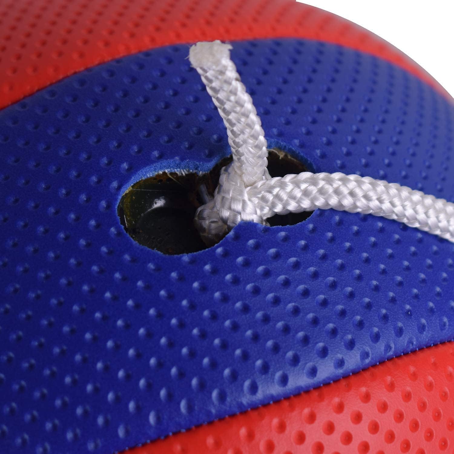 Gamesun Tetherball Ball and Rope with Carabineer, Soft Touch, Portable Tetherballs with Soft Rope - Great Outdoor Game for Kids, Red Blue : Sports & Outdoors