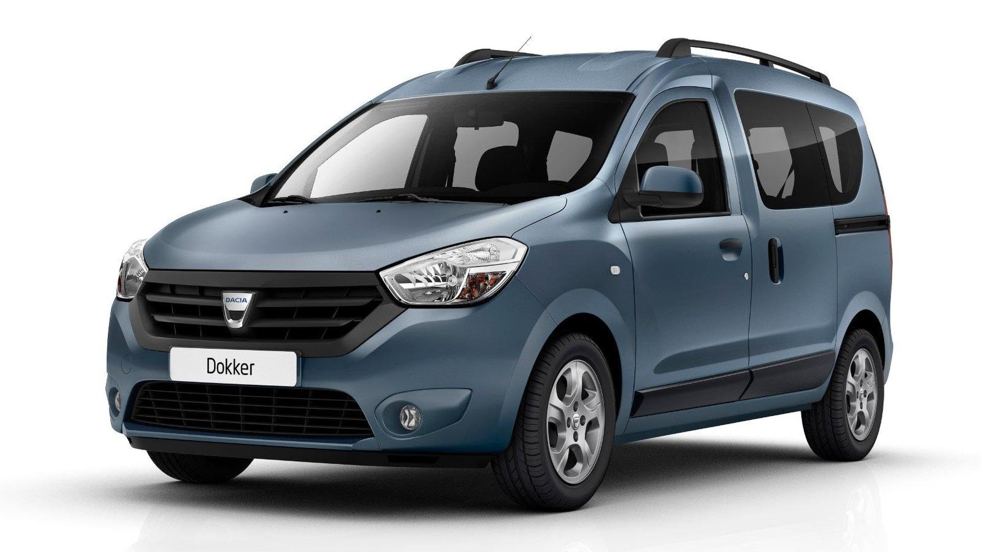 Set Tappetini Auto Compatibili Per Dacia Dokker (2012-2024) - 4 Pezzi In Nero Con Bordo Argento - Antiscivolo E Facili Da Pulire