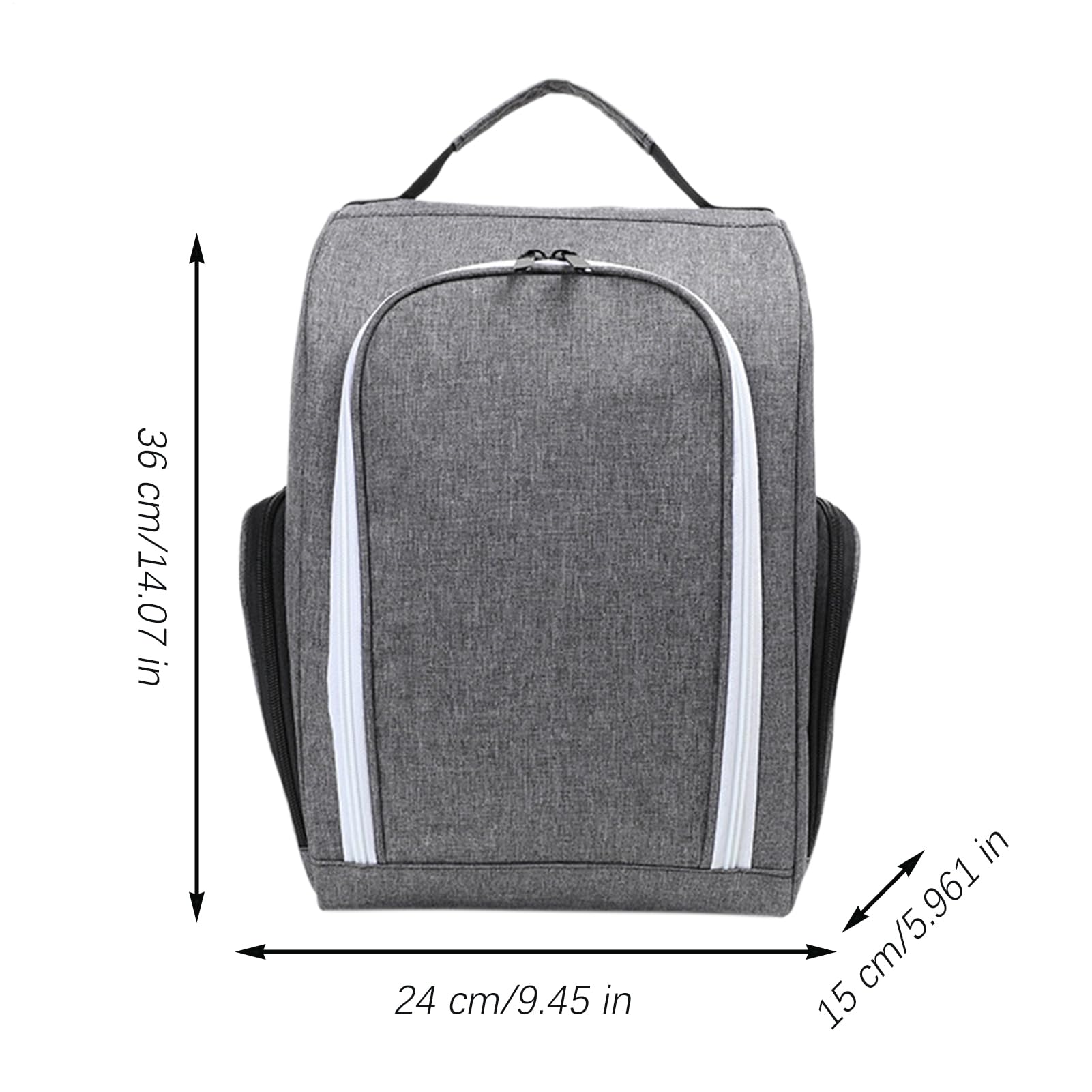 Bolsa De Almacenamiento para Zapatos De Golf - Organizador de Zapatos Deportivos de Golf con Asa,Funda Transpirable para Organización Exterior, Fitness, Viaje, Campo de y Vestuario