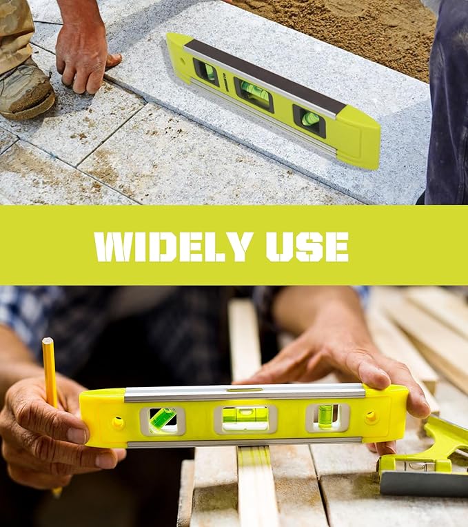 Nivel Magnético de Aluminio Torpedo 9 Pulgadas, Verde (1 Pieza) miniatura 7