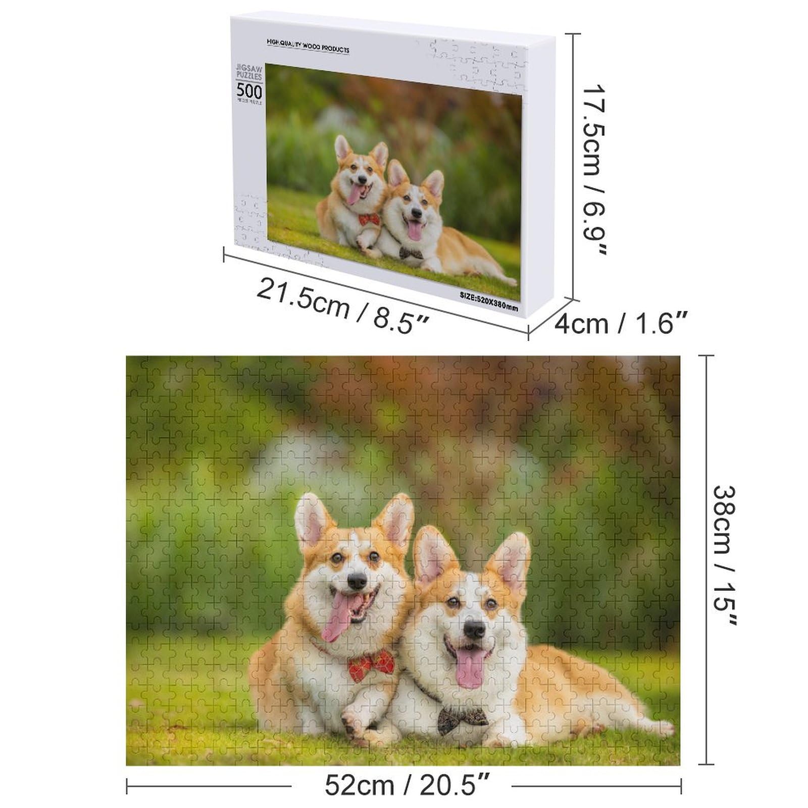 Amazon.co.jp: ジグソーパズル コーギー パズル 500ピース 木製