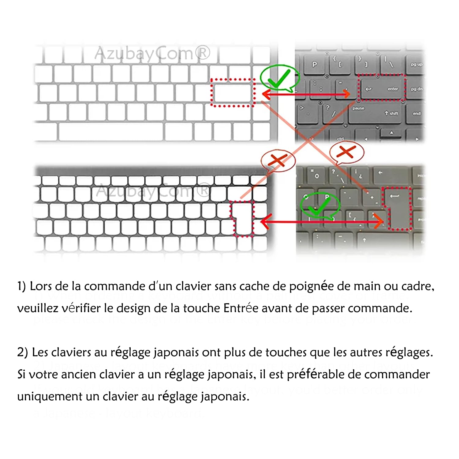 Clavier FR Pour HP 15 Series 15S-FQ Series Sans Rétroéclairage