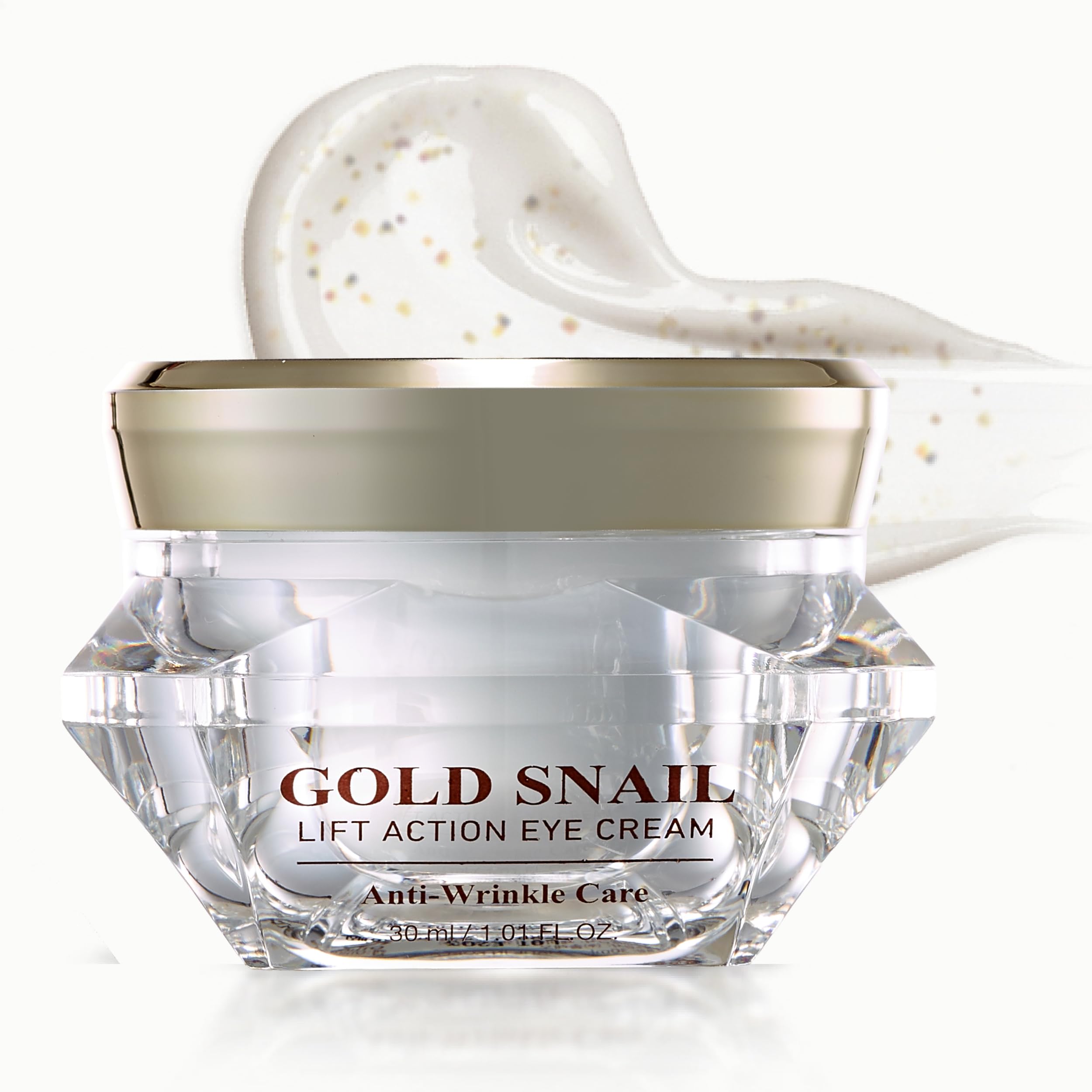 GOLD ENERGY SNAIL SYNERGY Gold Snail Korean Eye Cream 24K Real Gold 30ml - Anti Aging & Anti-Wrinkle Under Eye Care - Deeply Moisturizes, Reduce Puffiness, Fine Lines, Dark Circles Skincare Treatment