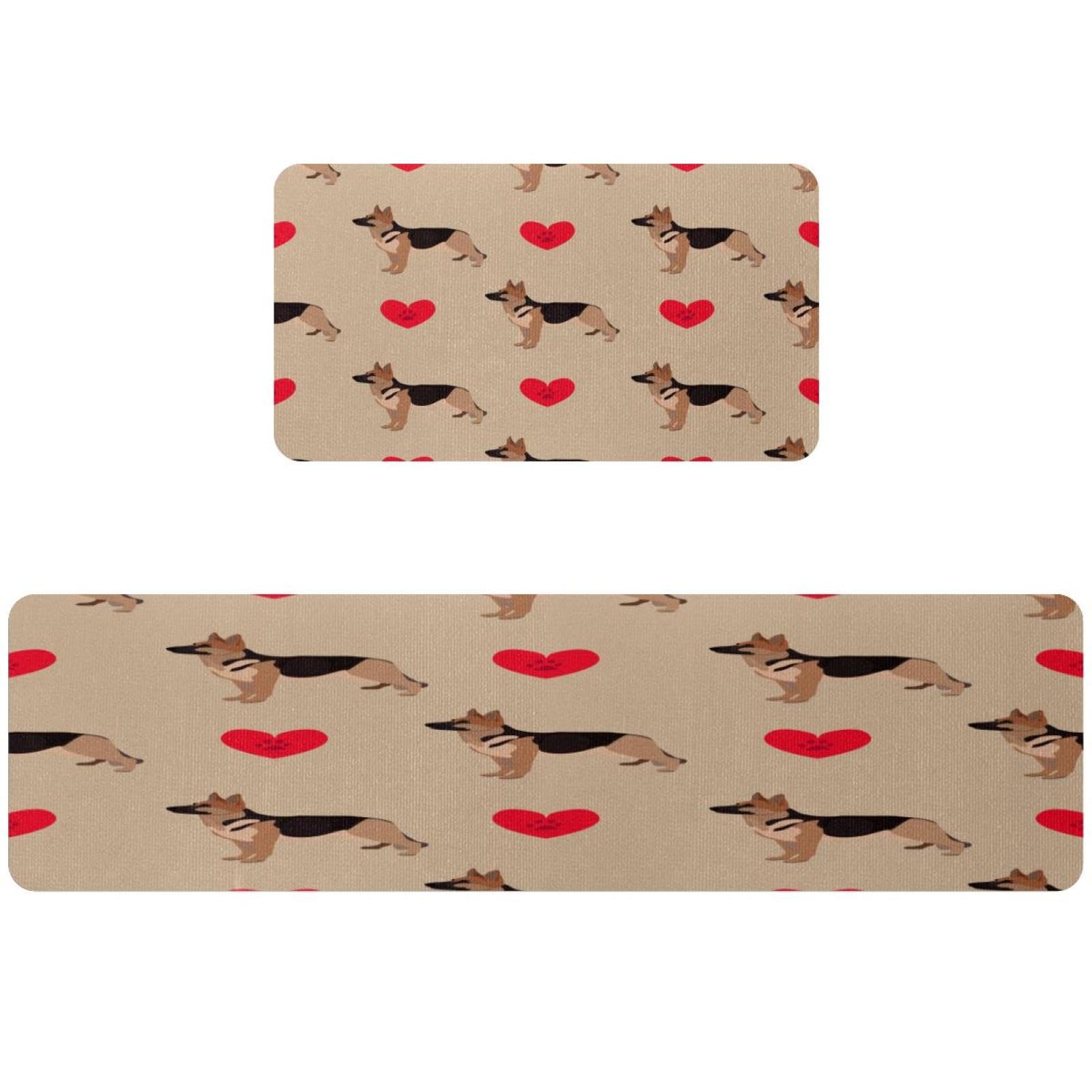 Tapete de cocina absorbente de dos piezas con base antideslizante lavable para fregadero