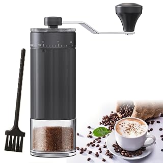 Portable Manual Coffee Grinder with 40 Adjustable Settings,Hand Coffee Bean Mill with 30g Capacity & Crank for Travel Camping Office Home(Ceramic) - Amazon product rated Grade A