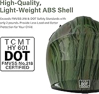 Vista 2 de TCMT DOT - Casco de motocross para niños y jóvenes, casco de motocross de cara completa, ATV de cuatro ruedas, casco BMX para niños y niñas,