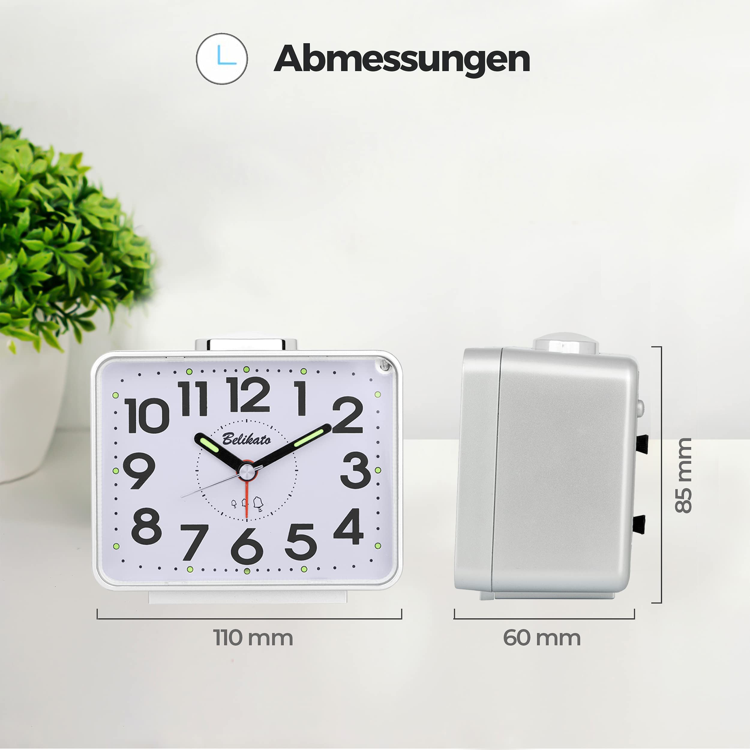 Réveil Pour Les Dormeurs Profonds, Réveil Vibrant Avec Grand Écran Led