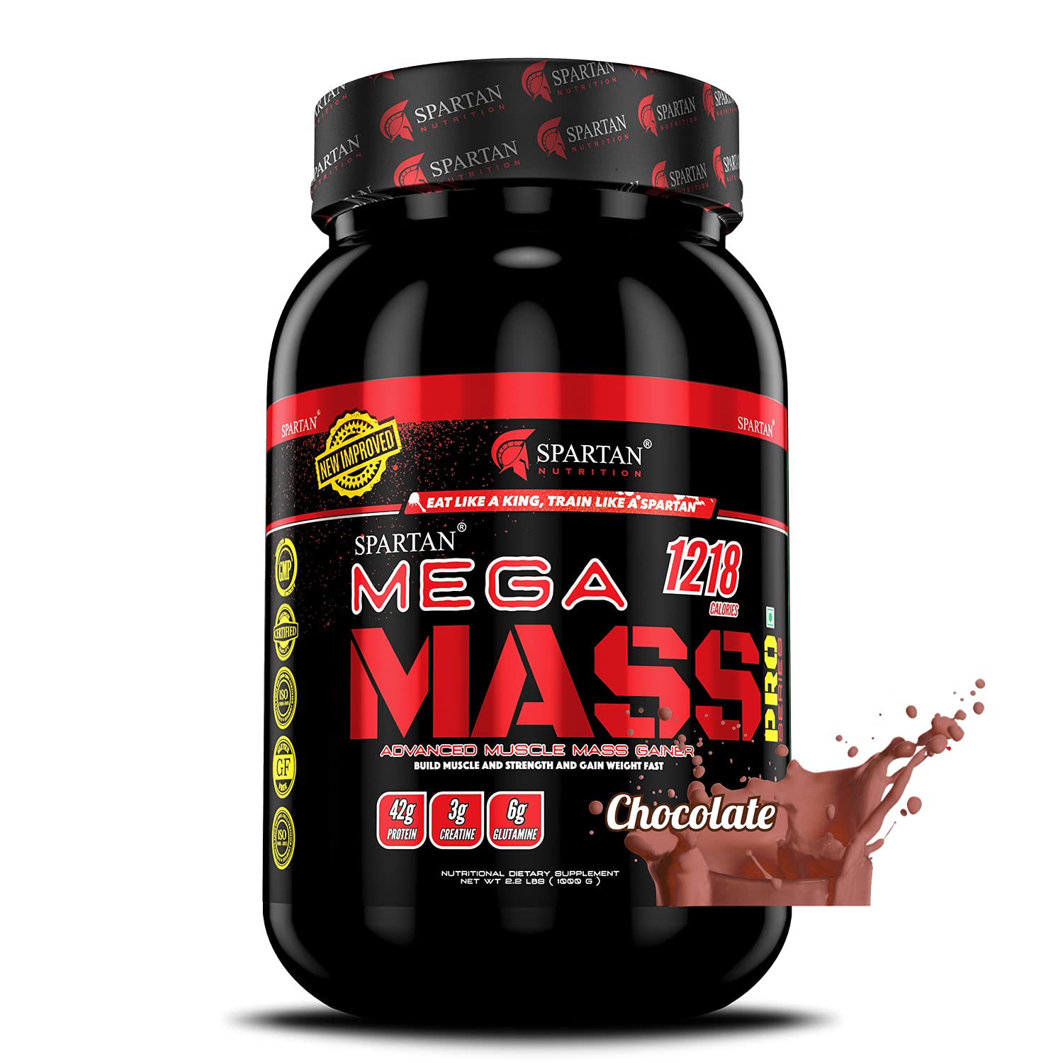 Spartan Nutrition Mega Mass Pro High Protein and High Calorie Mass Gainer / Weight Gainer Powder - 2.2 lbs, 1KG (Chocolate) with Vitamins and Minerals. (B08WX63MW4) Amazon Price History, Amazon Price Tracker