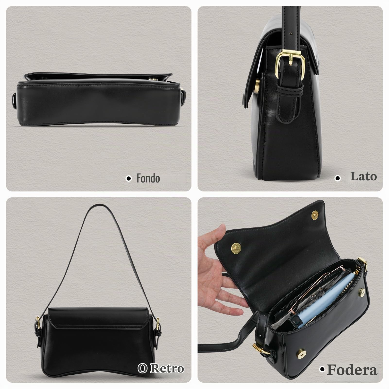 Borsa Tracolla Donna Borsa Donna Elegante Borsa Crossbody Piccol Pratica Quotidiana Resistente