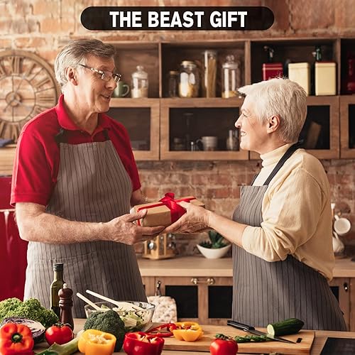 Miniatura 8 de ONATISMAGAIN - Juego de utensilios de cocina de silicona, 35 piezas, resistentes al calor, antiadherentes, con mango de madera, adecuados para