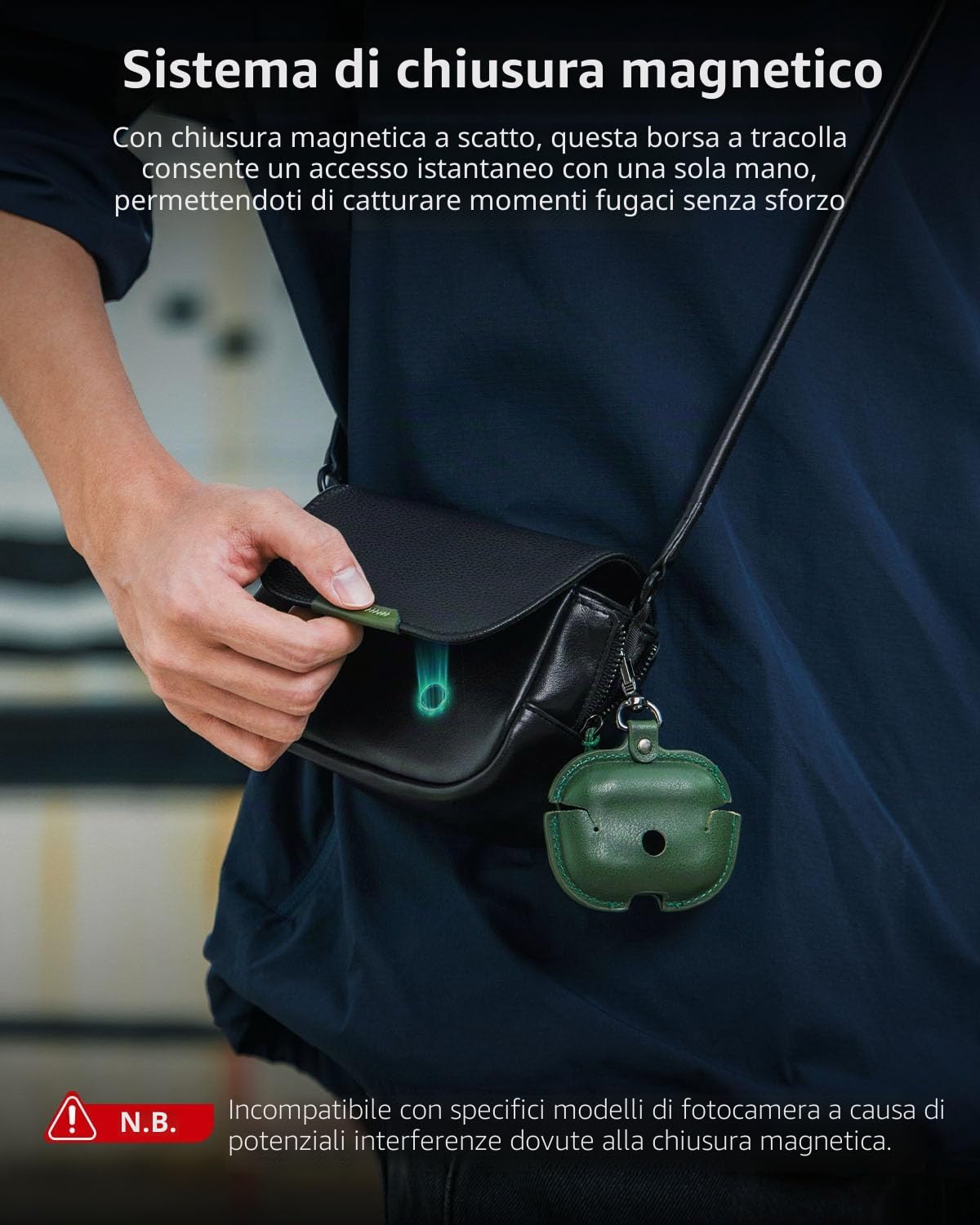 SMALLRIG Custodia per fotocamera digitale con supporto da spalla, custodia protettiva a tracolla | per Ricoh GRIII /GRIIIX/GRIII HDF/GRIIIX HDF/GRIV, per Sony ZV-1F/ZV-1, per DJI Action 4/5/6, per Insta360 Ace Pro/Ace Pro2