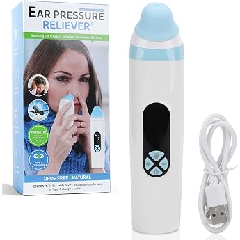 Ear Pressure Relief Device Eustachian Tube Unclogger Balanced Ear Pressure for Flying Diving Swimming