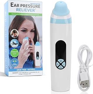Ear Pressure Relief Device, Eustachian Tube Unclogger Balanced Ear Pressure for Flying Diving Swimming