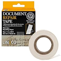 Vista 10 de Lineco - Cinta de reparación de documentos archivísticos, repara documentos de papel, páginas de libros, mapas, fotos y obras de arte impresas.