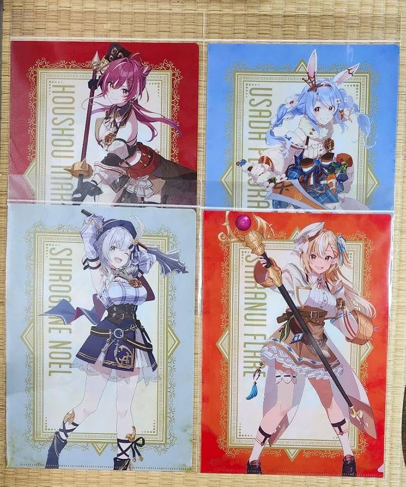 ホロライブ　クリアファイル　まとめ売り クリアファイル4枚セット(ホロライブ1期生)｜hololive CITY'24