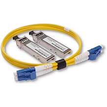 SpeedyFiber Hi-End Audiophile Fiber Optic Kit 2-Pack 1G LX SFP Modules & 1x 15m Corning SMF-28 Ultra LC/UPC Cable Optical Isolation for Roon Core NAS DAC Audio Switches, MSA Compliant