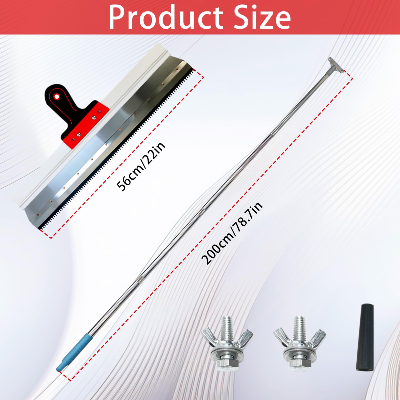 Stainless Steel Notched Squeegee - Image 2