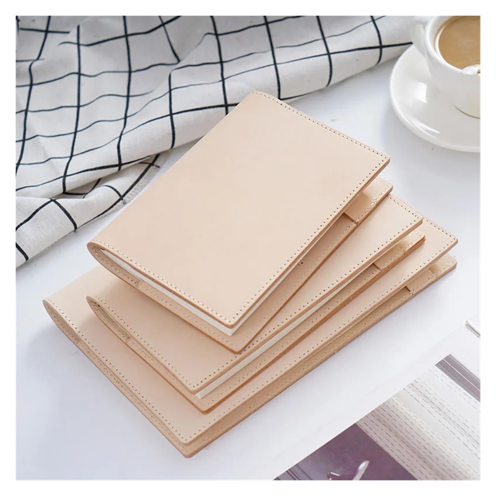 A5A6B6 Skizzenbuch-Planer mit Gitter, leere Einlage, Retro-Notizbücher und Tagebücher, Tagebucheinband, Schreibwaren(A5 brown,With lined paper)