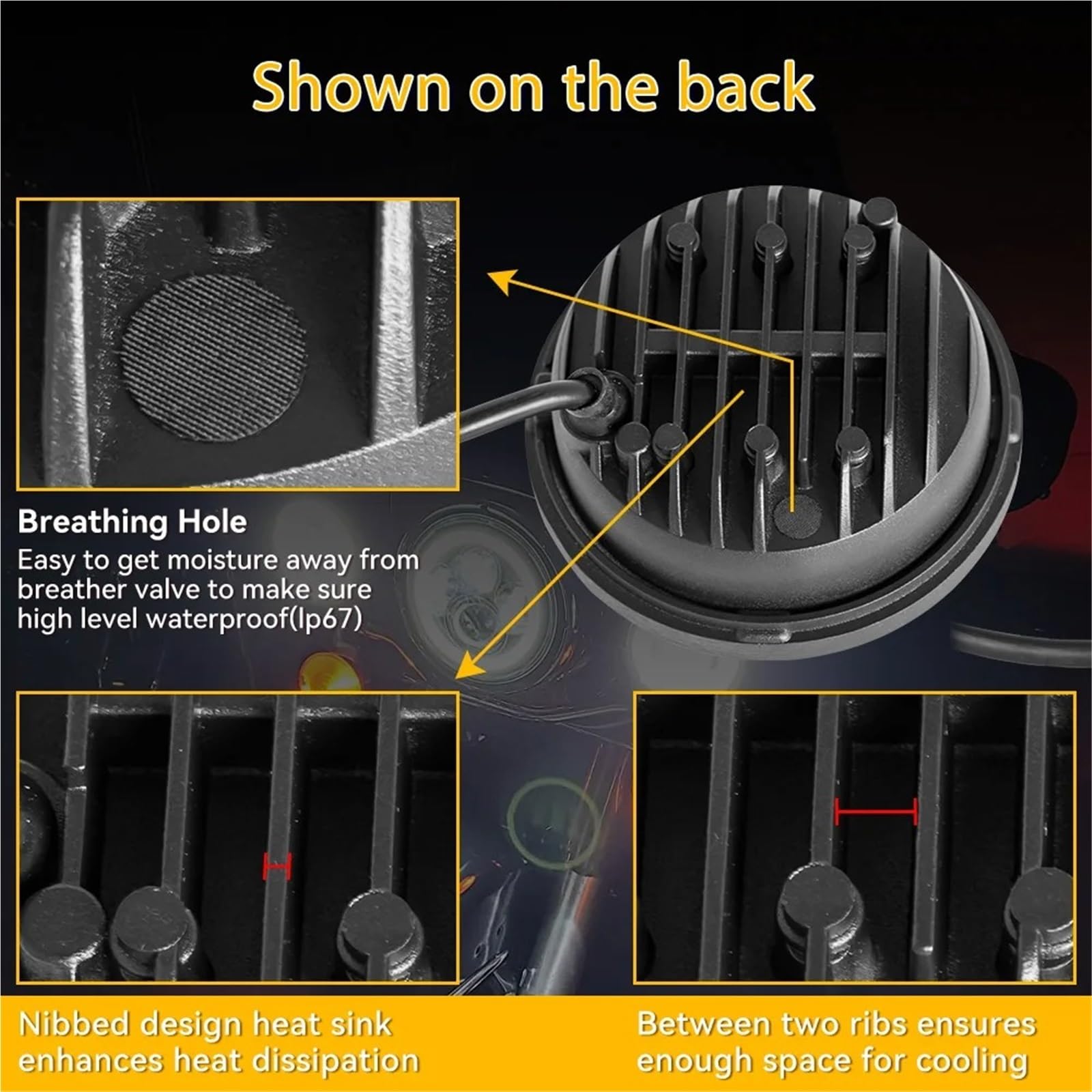 Moto Fari Stradali Spot Light Beam Per Motociclette Fendinebbia 2 Pezzi 4,5 Pollici LED DRL 30W Impermeabile