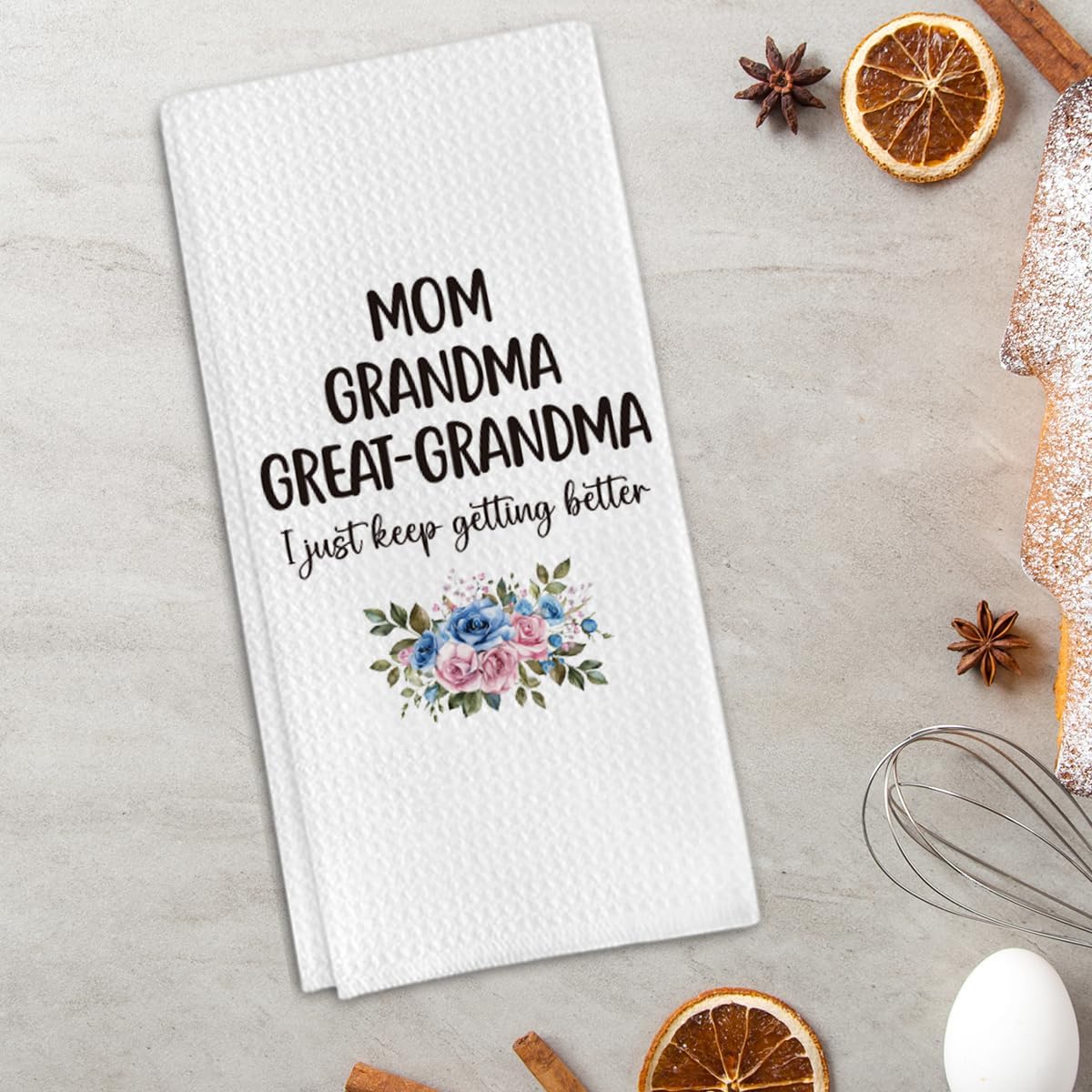 Baby Announcement Gifts Kitchen Towels for Great Grandma, Promoted to Great Grandma Gifts Towels for Kitchen Bathroom - Image 3