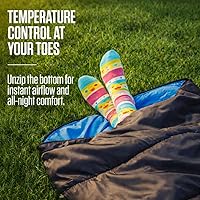 Vista 9 de VENTURE 4TH Saco de dormir para mochileros – XXL, tamaños dobles e individuales – Saco de dormir ligero para clima cálido y frío para adultos, niños