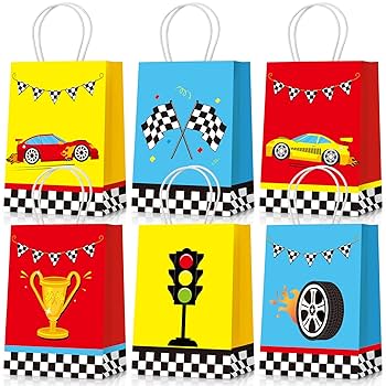 Amazon.com: Nezyo 24 Pieces Race Car Party Favor Bags Car