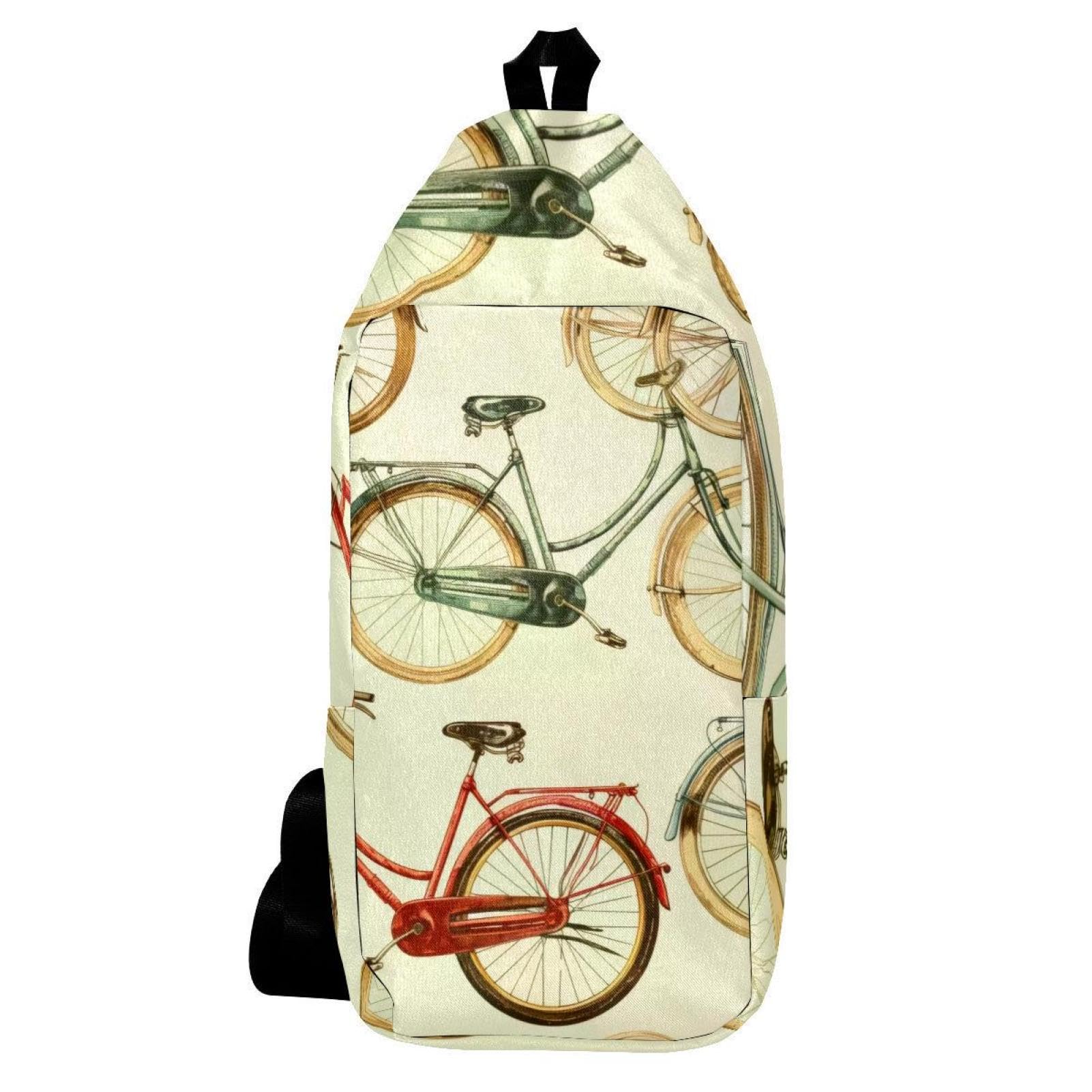 Bolsa cruzada compacta y multicolor con diseño ergonómico de hombro para viaje y ciclismo 6