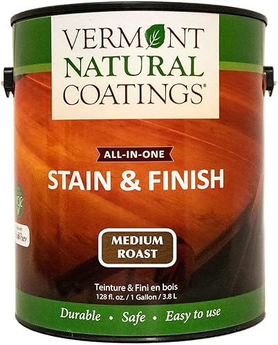 Miniatura 43 de Vermont Natural Coatings PolyWhey Stain & Finish - Snowfall White - Cuarto de galón Nevada Blanca,tueste oscuro,Ébano Fireside,Cereza