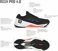 Vista 2 de WILSON Men's Rush Pro 4.0 Sneaker