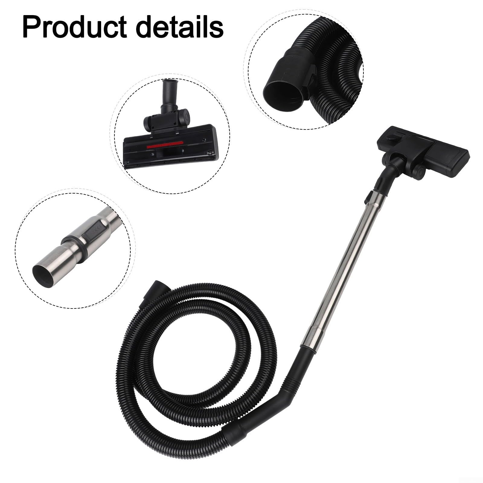 RichVibe Ensemble tube d'aspiration et tuyau pour aspirateur Karcher WD3 200 WD3 300 WD3 500 WD5 400 WD7, pour maintenir les performances de nettoyage de l'aspirateur
