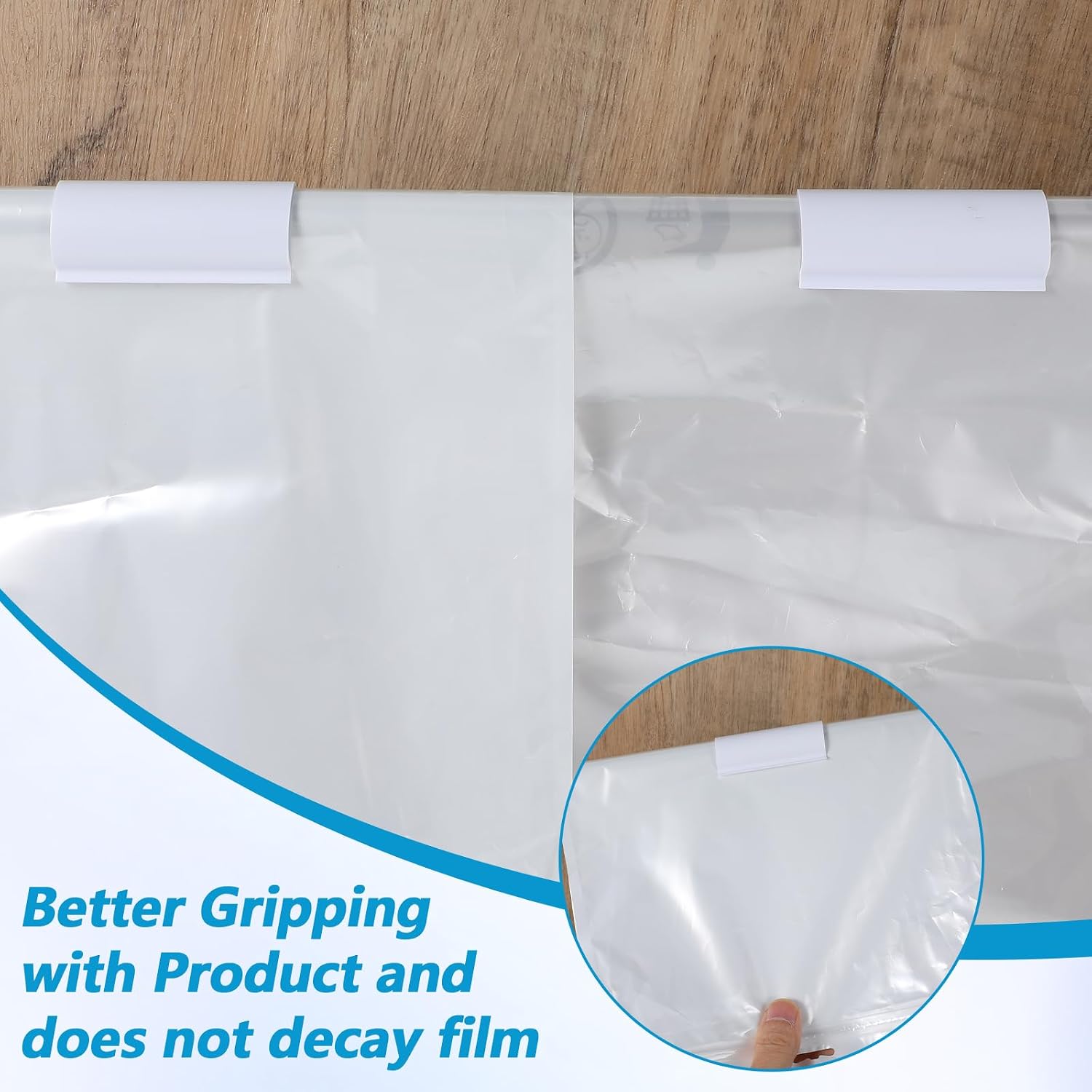 64 Pcs PVC Pipe Clips Greenhouse Clips for 1/2 Inch Greenhouses PVC Pipe, Row Covers, Pool Cover, Garden, Shelters, Bird Protection, 2.4 Inch Long (White)
