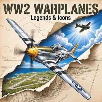 WW2 Warplanes Legends & Icons 25 Legendary Aircraft of World War II with Historical Facts | Warbirds Coloring Collection for Kids and Teens | 25 ... from Five Nations. WW2 Warplanes Collection