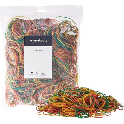 Amazon Basics Rubber Bands - 3 inch