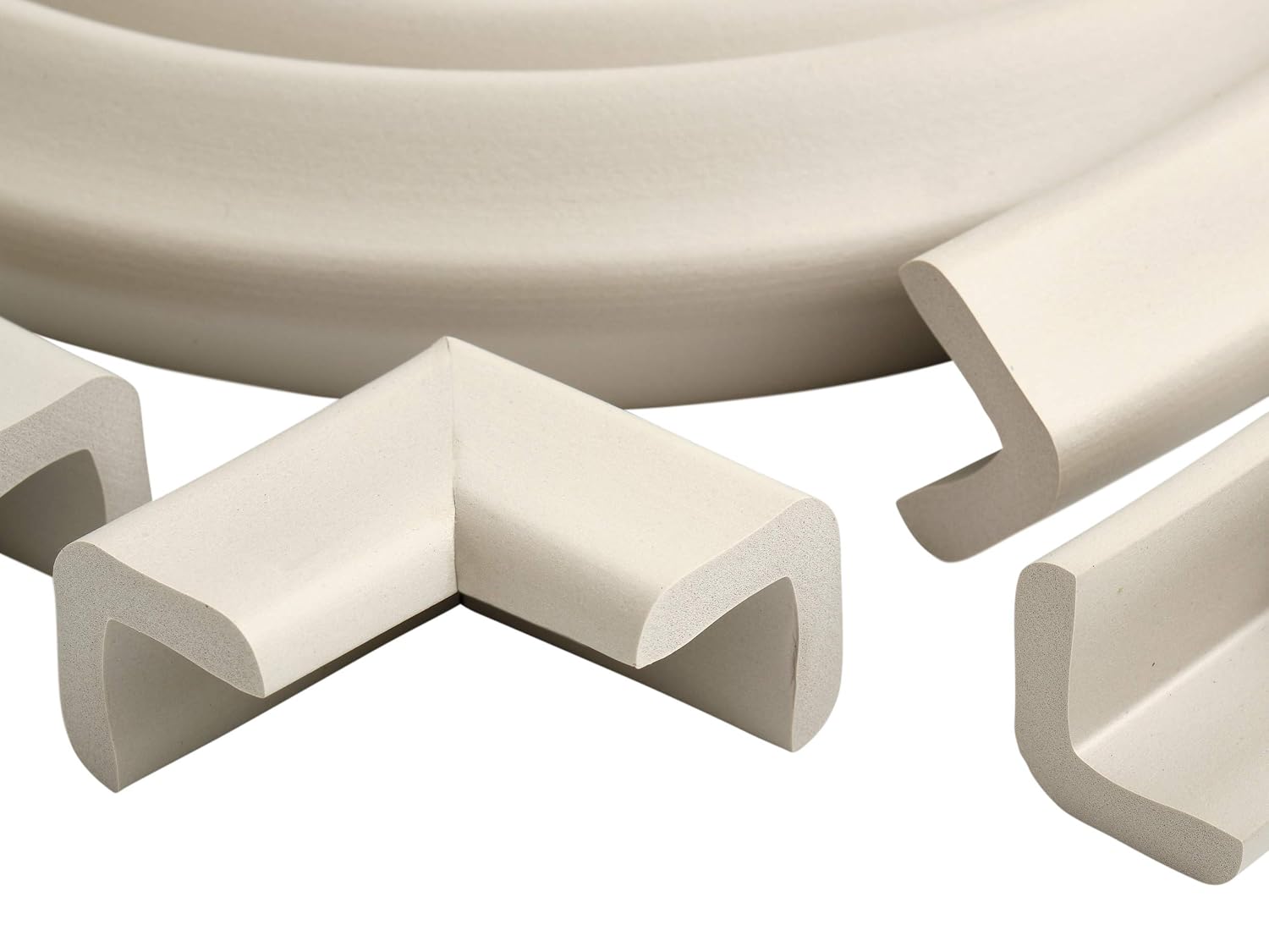 Prince Lionheart Table Edge Guard with 4 Corners, Grey/Beige