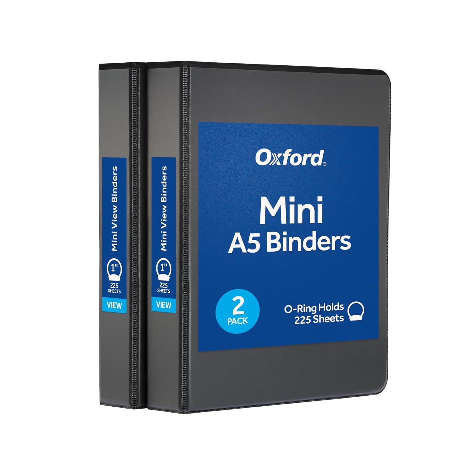 Oxford Mini View Binders 1 Round Rings Small Binders for School or Office Holds A5 Size Paper 2