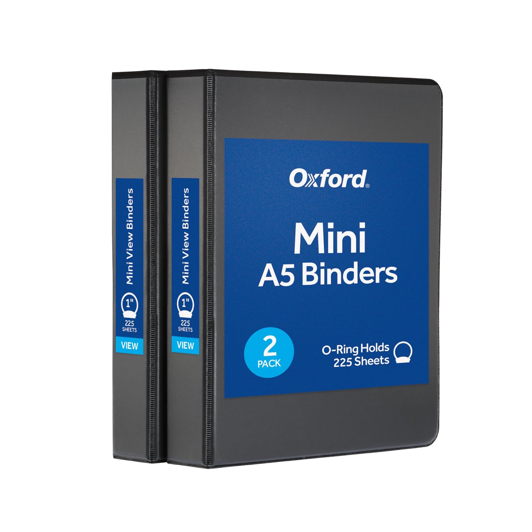 Oxford Mini View Binders 1 Round Rings Small Binders for School or Office Holds A5 Size Paper 2