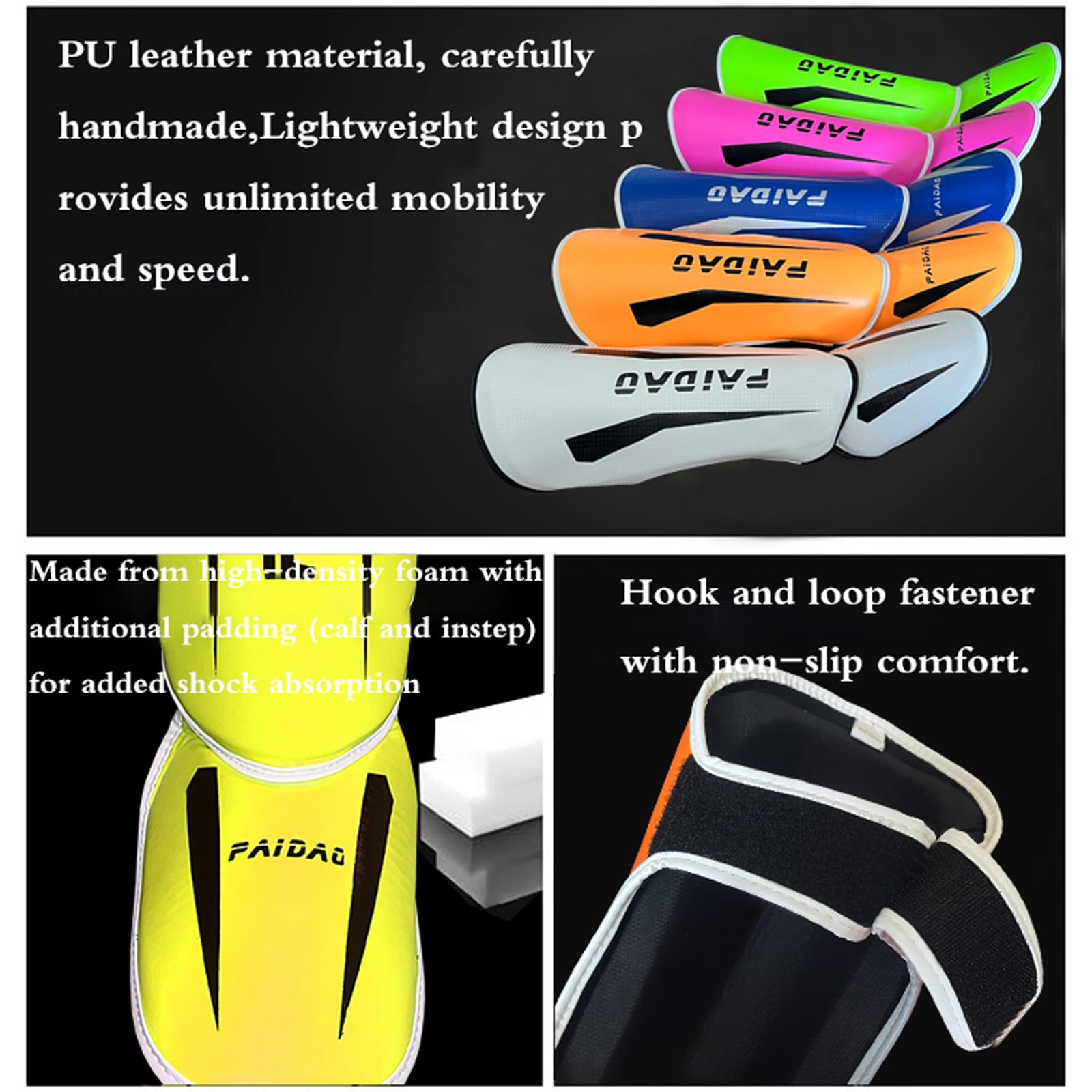 Parastinchi da Boxe,Paratibie Kick Boxing,Piedi Protezione Shin Guard,Pugilato Paratibie,Paratibia Kick Boxing Muay Thai,Ammortizzanti,Antiscivolo,per Arti Marziali,Karate,Taekwondo