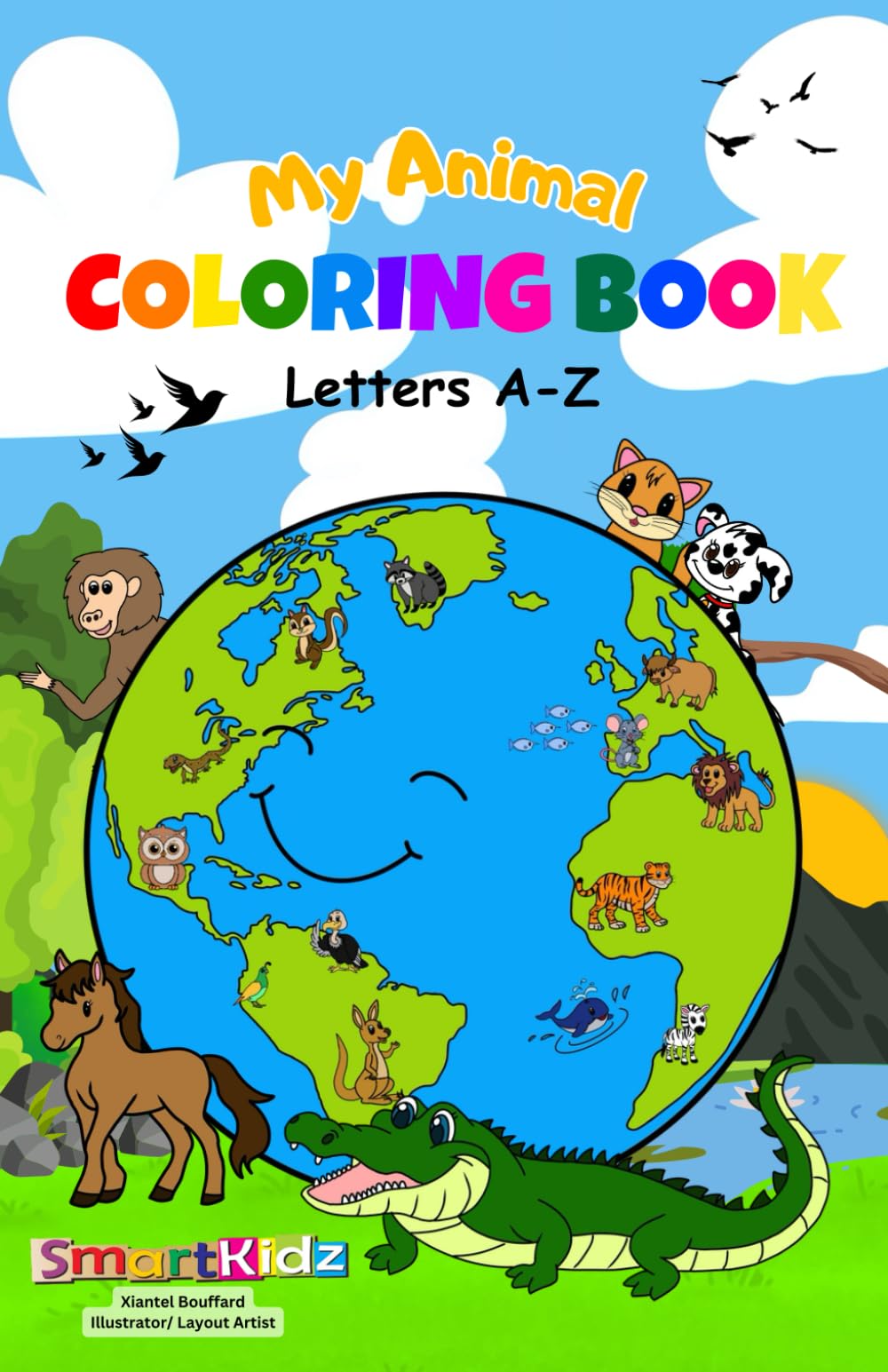 My Animal Coloring Book Letters A-Z