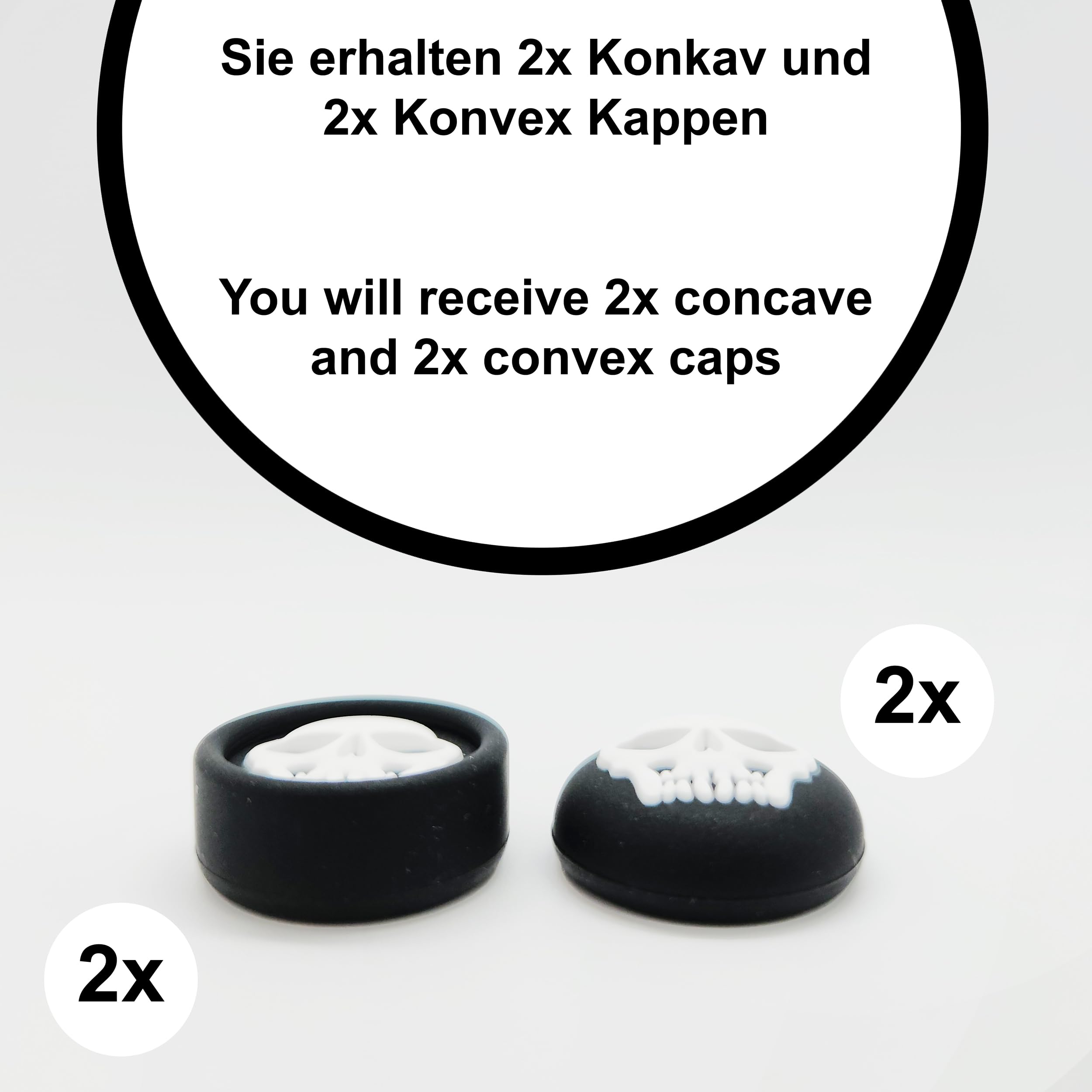 MatoSan® Lot de 4 Capuchons en Silicone pour Manette PlayStation 5, PS5, Xbox One, Edge - Accessoires