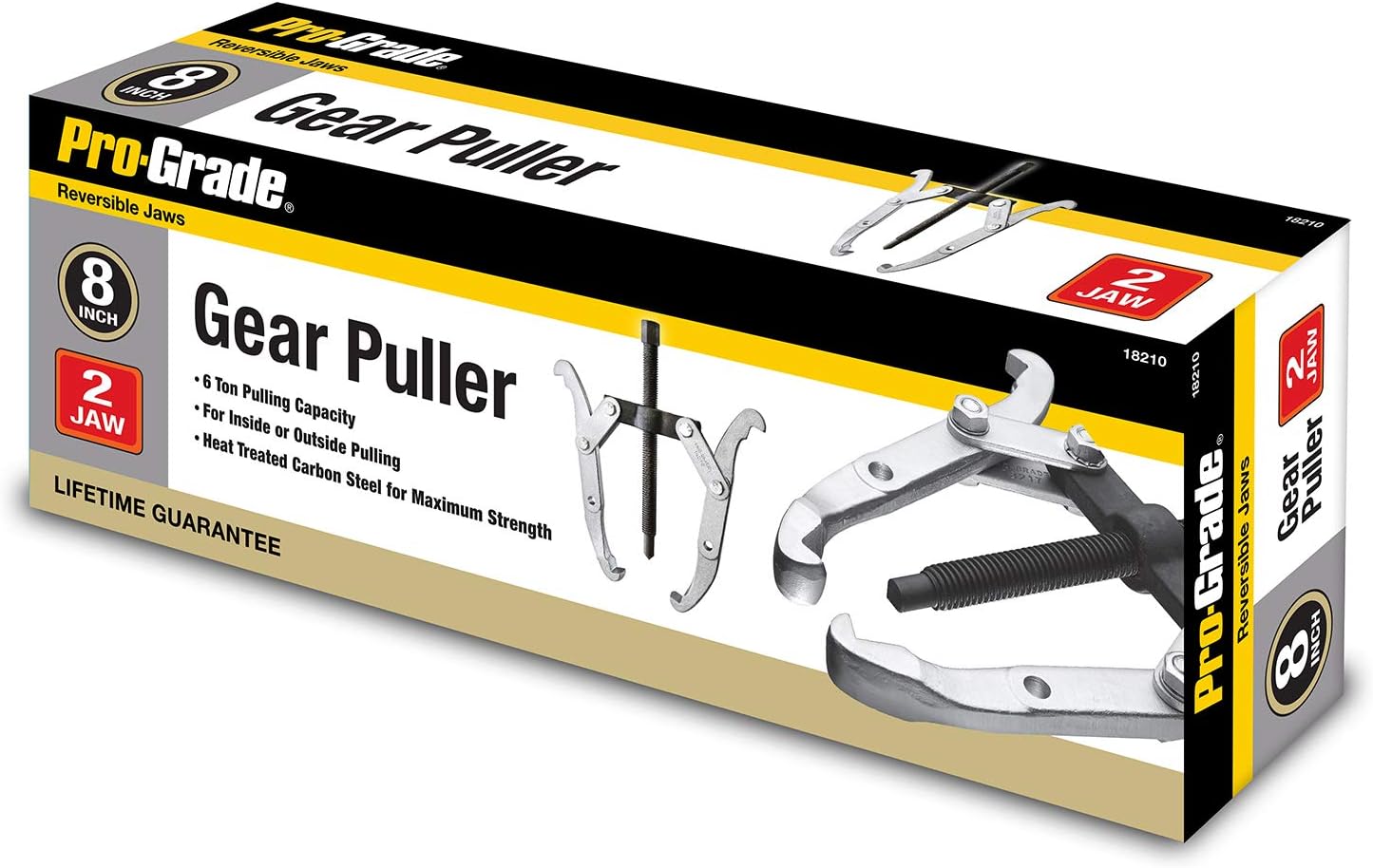 Pro-Grade 18210 8-Inch Adjustable 2 Jaw Gear Puller