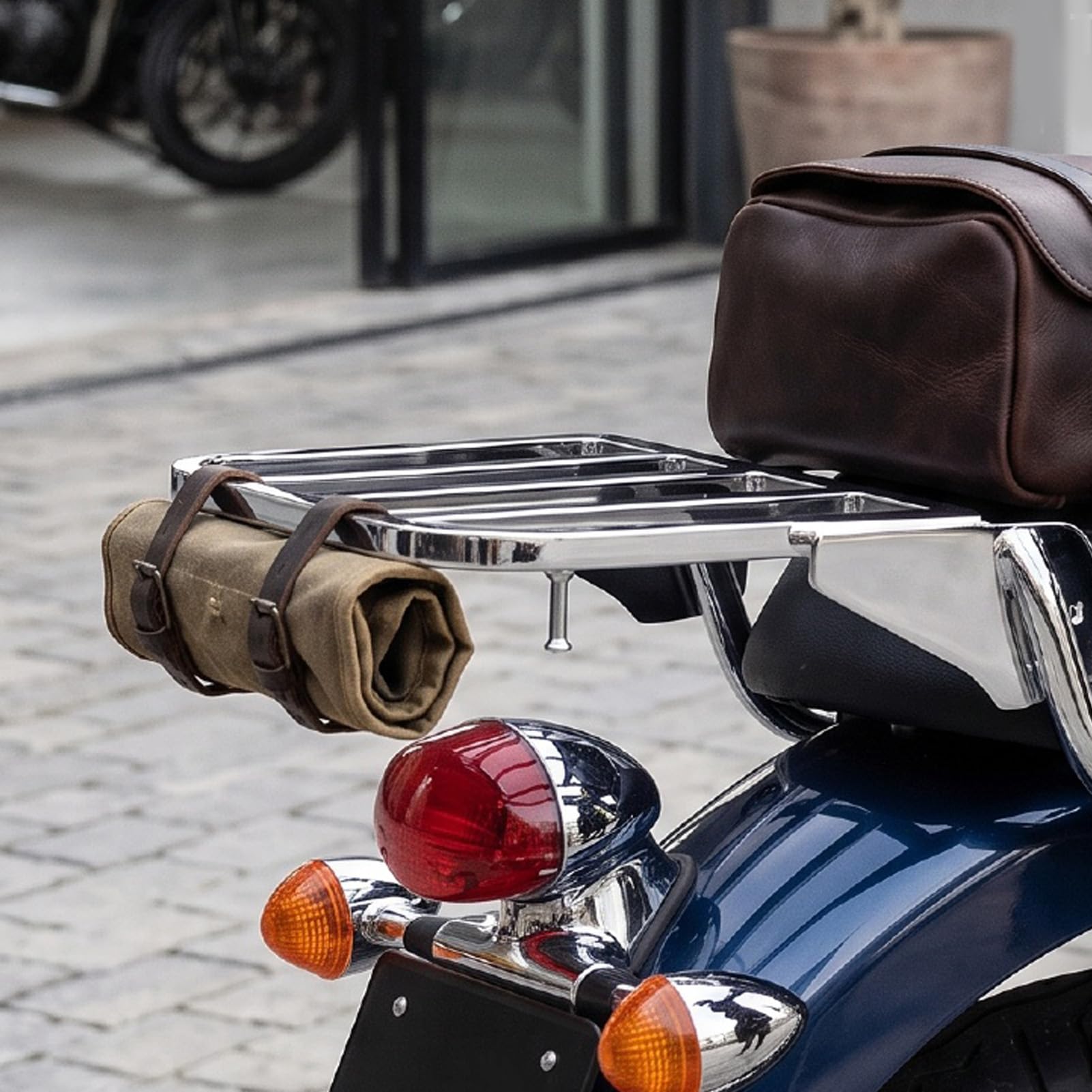 Asixxsix Zdejmowane Oparcie Bagażnika Sissy Bar, Srebrne