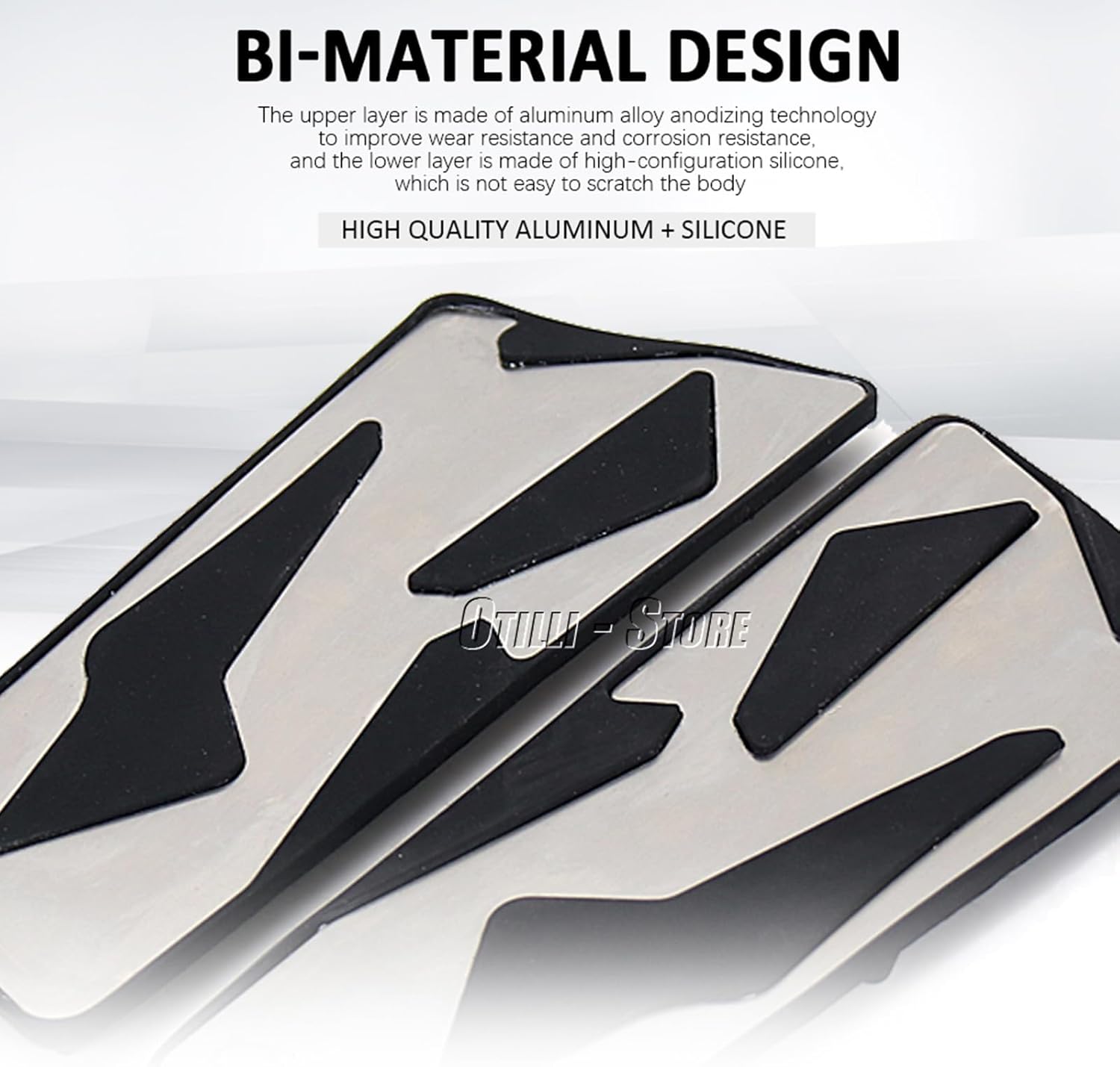 Motorcycle Foot Rests Pedal Front And Rear Footrest Footboard Floorboards Fits for KYMCO AK550 AK 550 2017-2021 Motorcycle Accessories