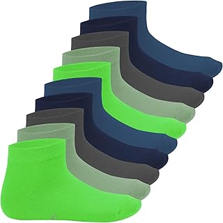 SNEAK-IT! KIDS Low Cut Socks cotton quarter socks for girls or boys 10 pairs nice colours