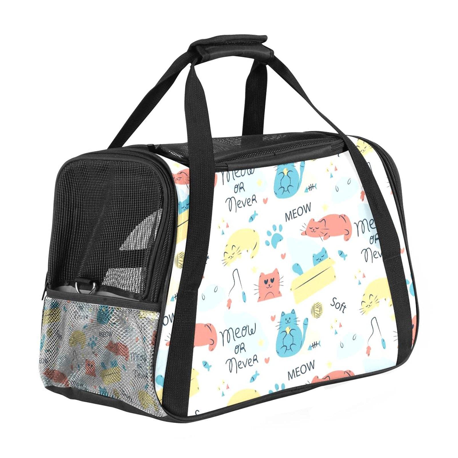 Sac de transport animaux homologué vol cabine grand format souple et doux