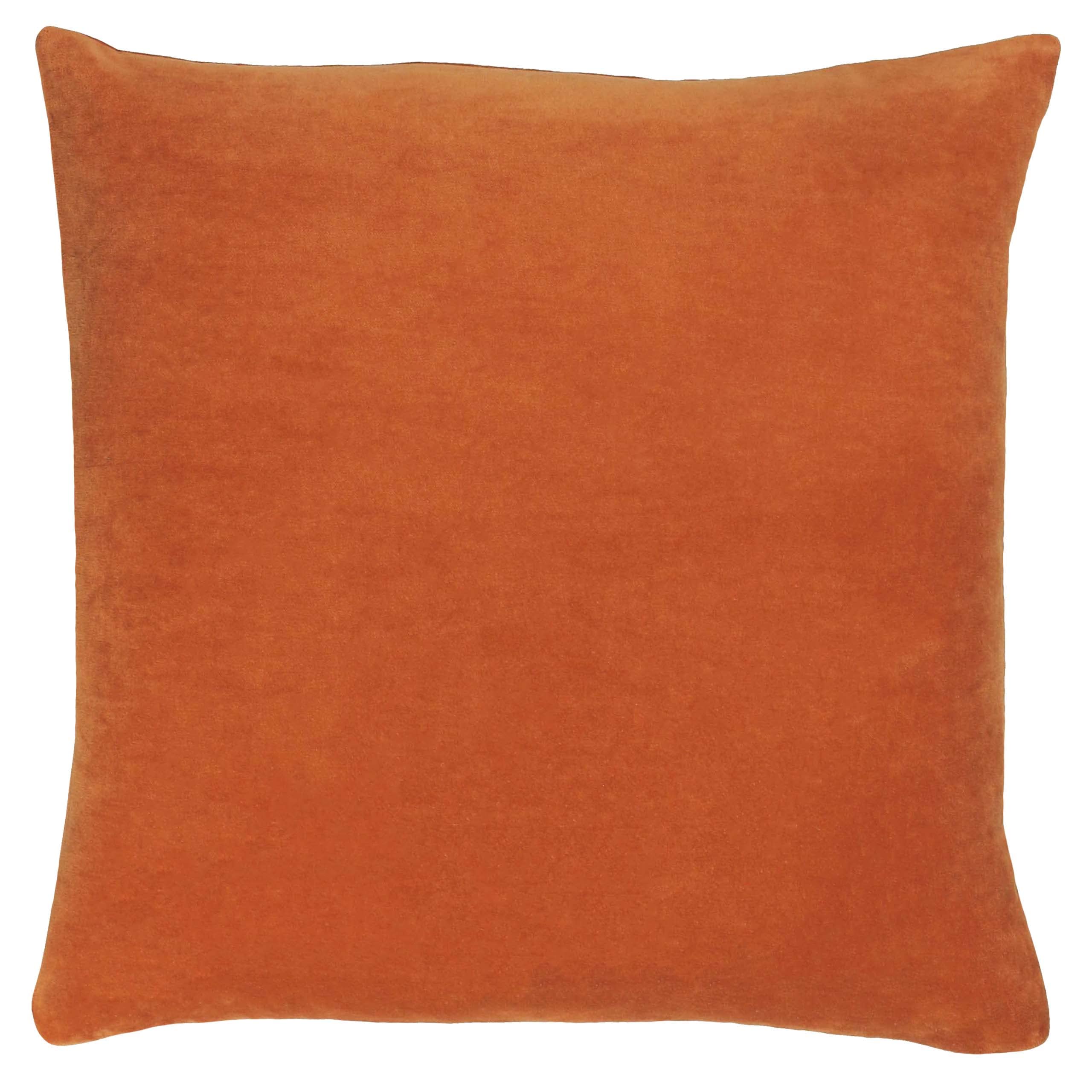 furn. Solo Polyester Filled Cushion, Cotton, Orange